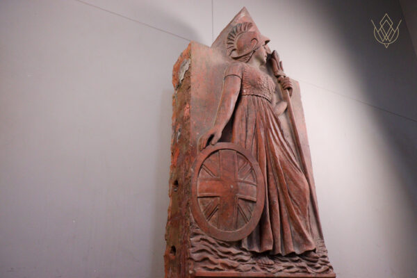 Large 19th Century Britannia Terracotta Wall Plaque - WM12195 - Image 7
