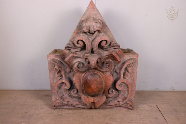 Ornate 19th Century Terracotta Coat of Arms Wall Plaque - WM12196 - Image 7