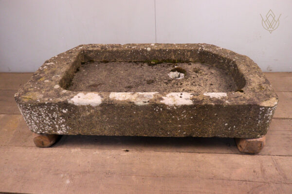 19th Century Sandstone Sink with Lead Drainer - WM12198 - Image 2