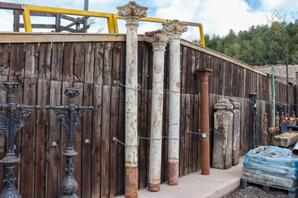 Set of 3 Ornate Victorian Cast Iron Columns/Pillars/Stanchions - WM12202