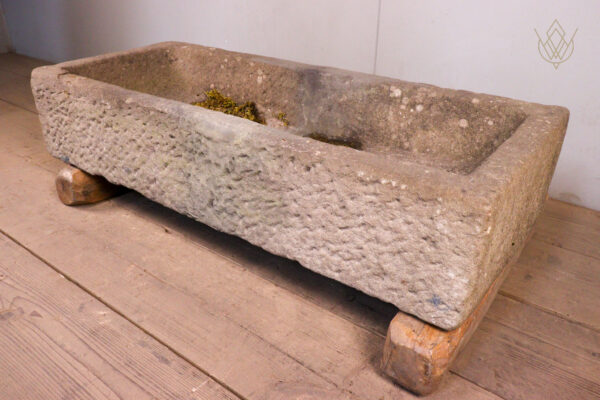 Reclaimed 18th Century Punch Face Stone Trough/Planter - WM12207