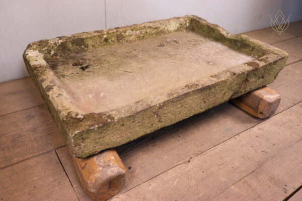 19th Century Sandstone Sink with Drainer - WM12210