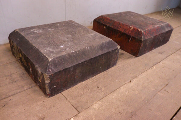 Pair of 19th Century Sandstone Pier Caps - WM12212 - Image 5