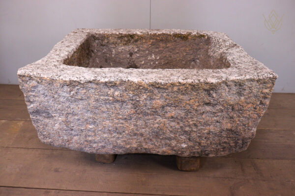White Granite Carved Water Trough/Planter - WM12188 - Image 7