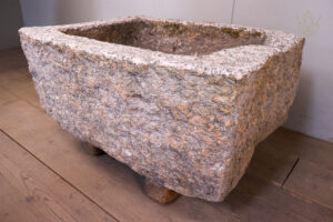 White Granite Carved Water Trough/Planter - WM12188