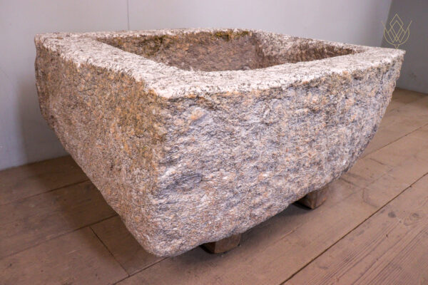 White Granite Carved Water Trough/Planter - WM12188 - Image 6