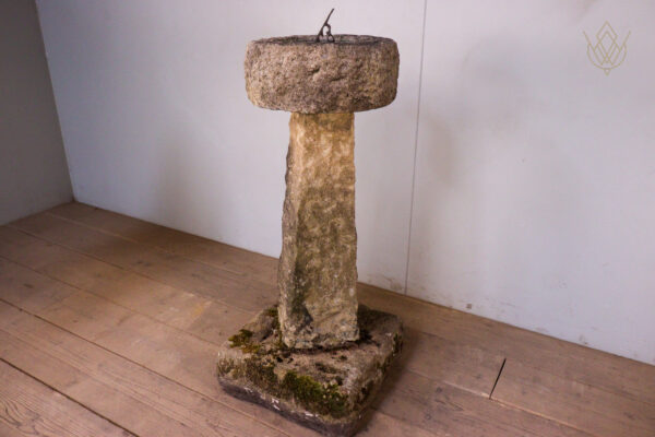Large 19th Century Stone Carved Sundial with Bronze Dial - WM12191