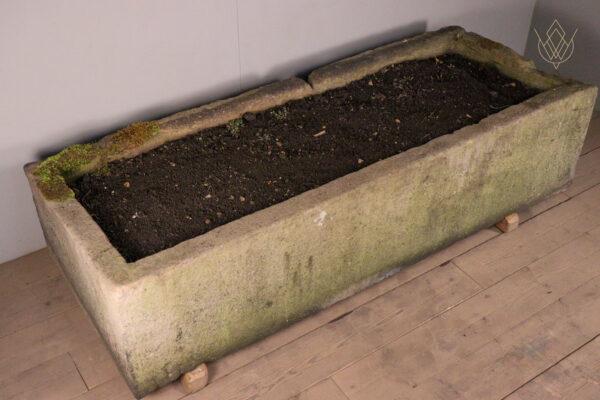 Large 2.4m 19th Century Gritstone Carved Stone Water Trough/Planter - WM12215 - Image 2
