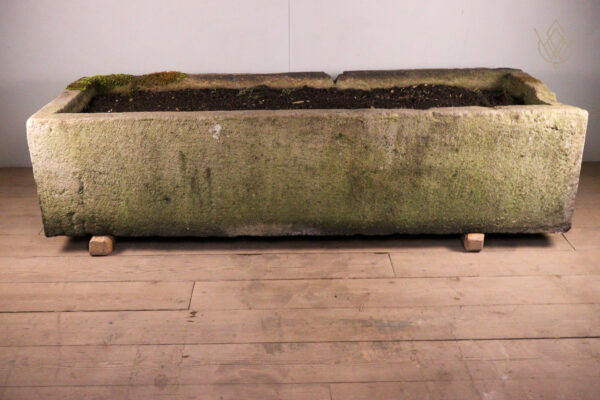 Large 2.4m 19th Century Gritstone Carved Stone Water Trough/Planter - WM12215 - Image 9