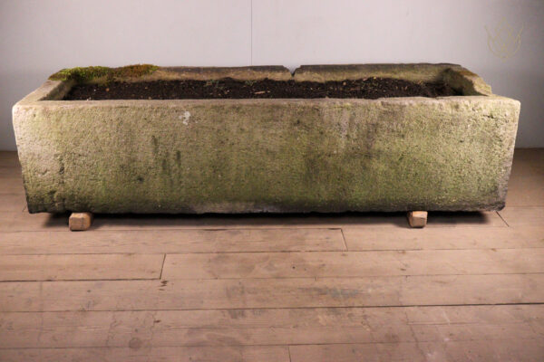 Large 2.4m 19th Century Gritstone Carved Stone Water Trough/Planter - WM12215 - Image 8