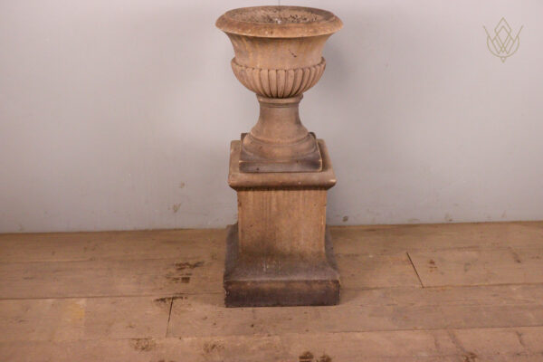 19th Century Carved York Stone Urn & Stone Pedestal - WM12218 - Image 7