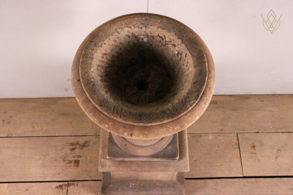 19th Century Carved York Stone Urn & Stone Pedestal - WM12218 - Image 6