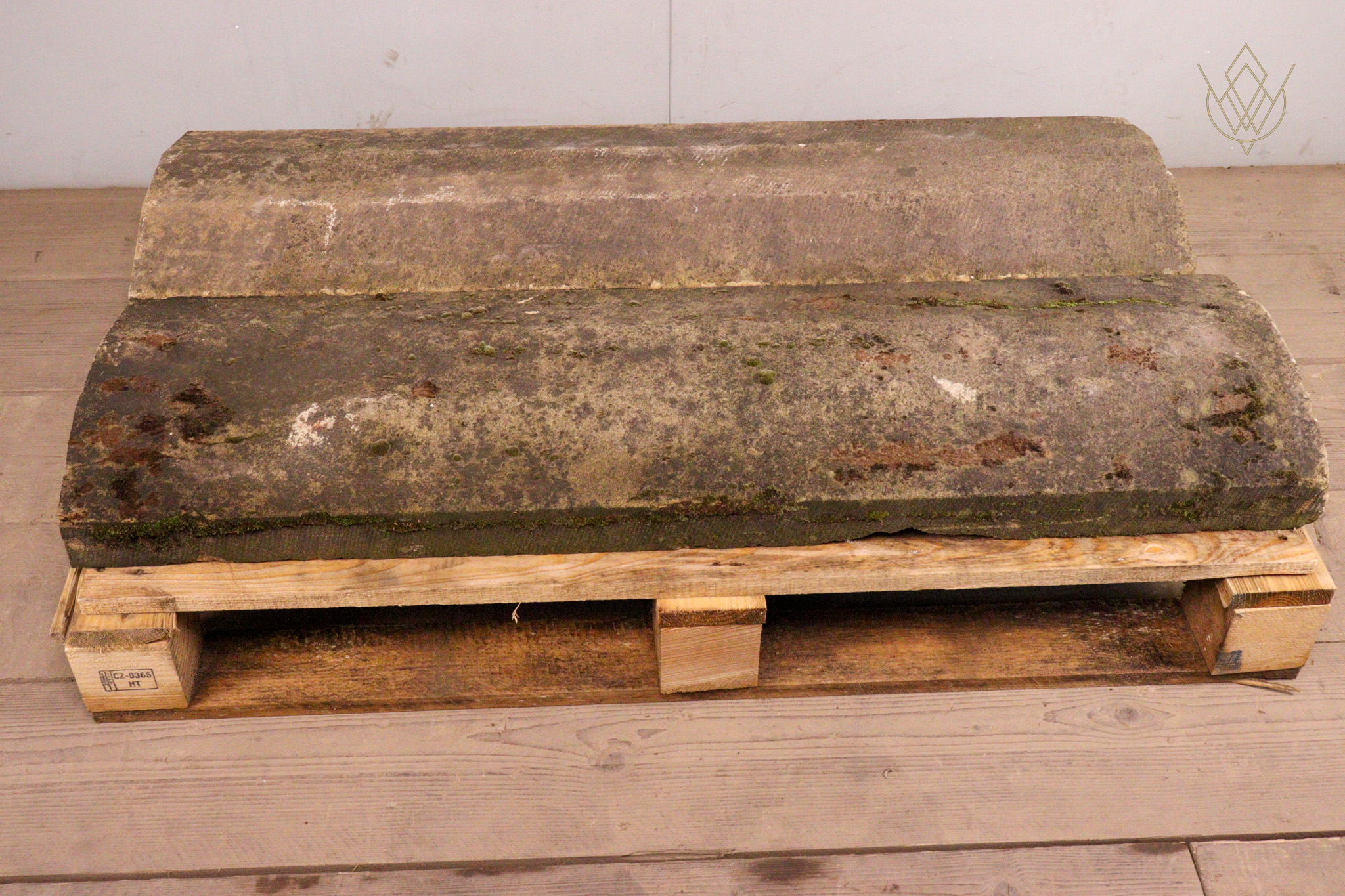 7.7ft - 13"x4" Round Top Sandstone Coping Stones - WM12220 - Image 2