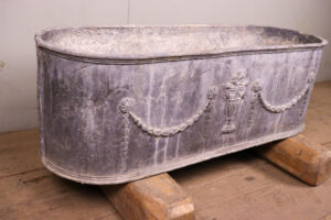 Ornate Antique Lead Planter - WM12222