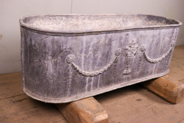 Ornate Antique Lead Planter - WM12222