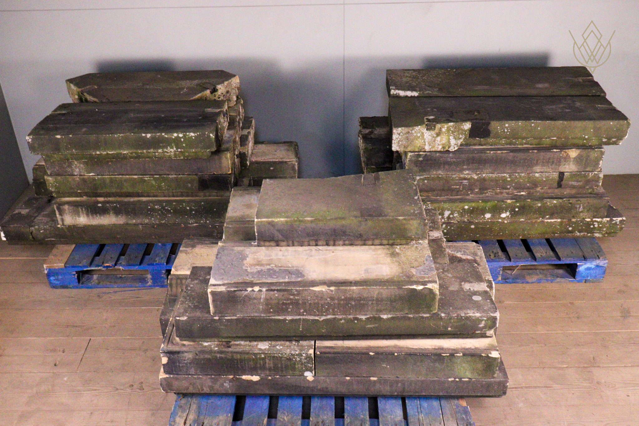 Once Weathered 19th Century Sandstone Coping Stones - WM12226 - Image 3