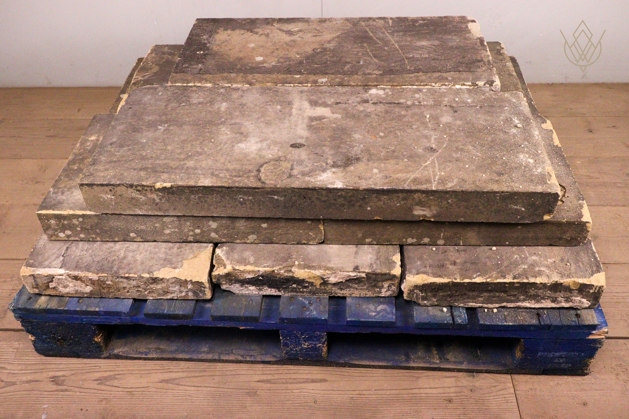 21.8ft - 15"x3" Reclaimed Flat Coping Stones - WM12231 - Image 5