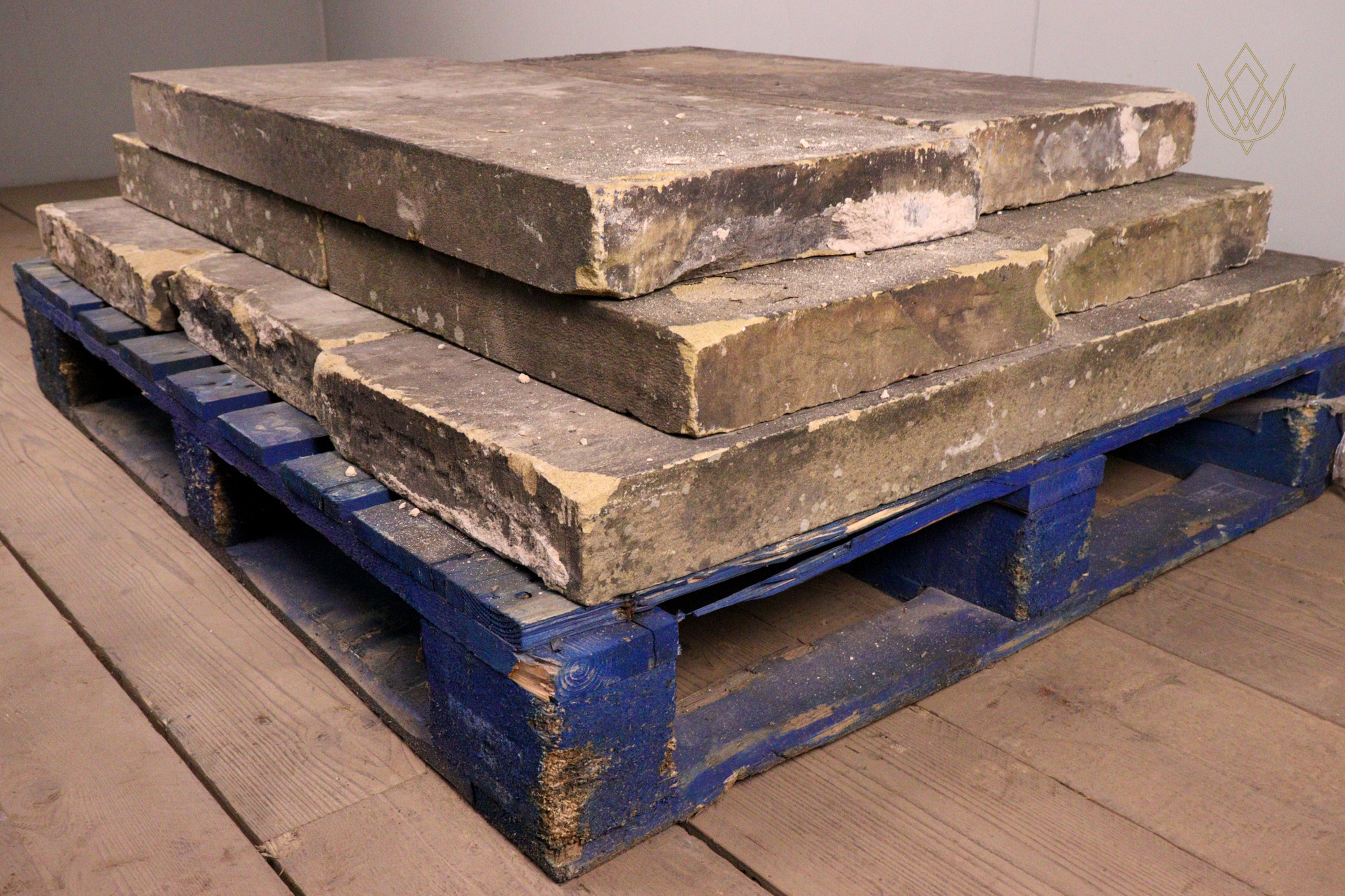 21.8ft - 15"x3" Reclaimed Flat Coping Stones - WM12231 - Image 3