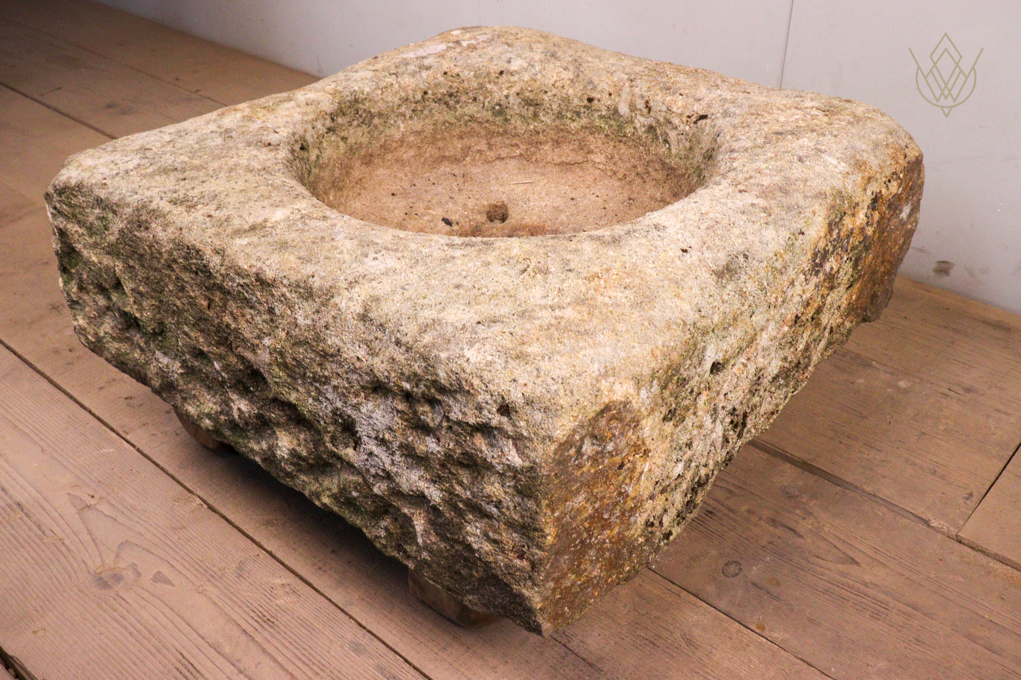 Large 19th Century Gritstone Gully Top Stone Cover - WM12236