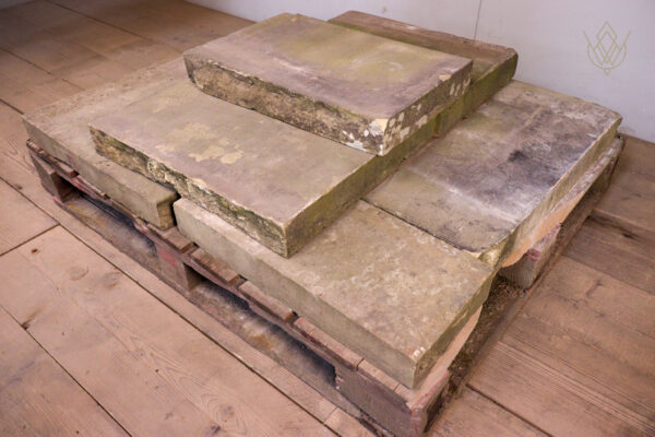 10.5ft - 22" x 3" Reclaimed Flat Coping Stones - WM12248 - Image 7