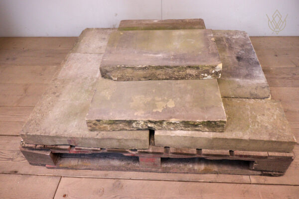 10.5ft - 22" x 3" Reclaimed Flat Coping Stones - WM12248 - Image 6