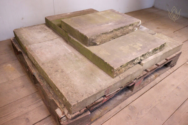 10.5ft - 22" x 3" Reclaimed Flat Coping Stones - WM12248 - Image 5