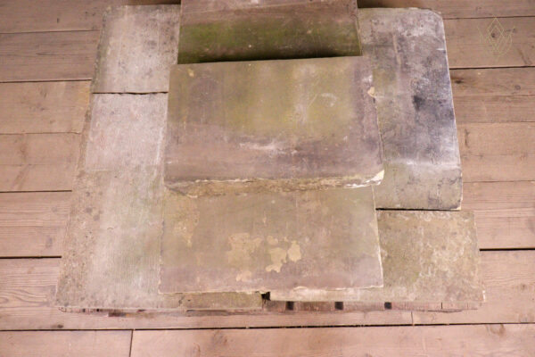 10.5ft - 22" x 3" Reclaimed Flat Coping Stones - WM12248 - Image 4