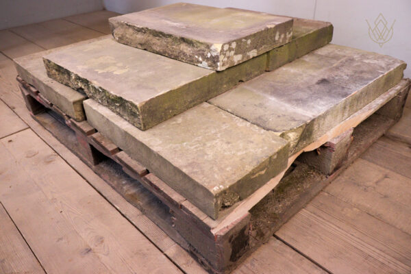 10.5ft - 22" x 3" Reclaimed Flat Coping Stones - WM12248 - Image 3