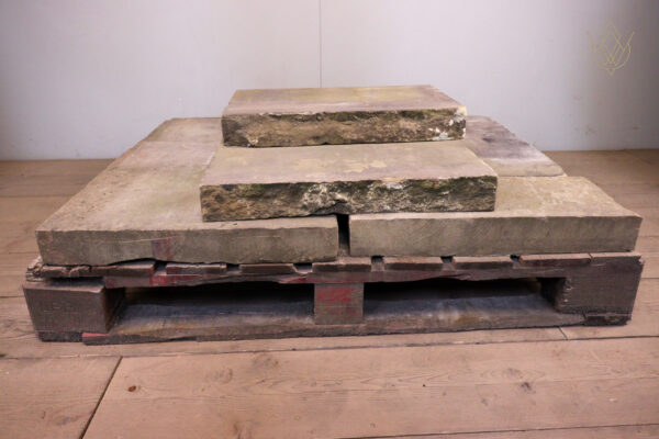 10.5ft - 22" x 3" Reclaimed Flat Coping Stones - WM12248 - Image 2