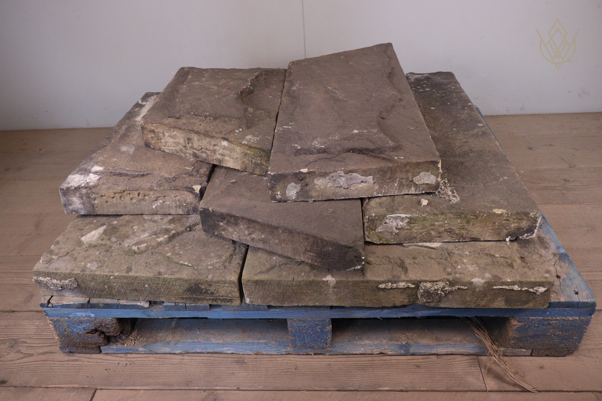 21ft - 14" x 3" 19th Century Flat Coping Stones - WM12249 - Image 6