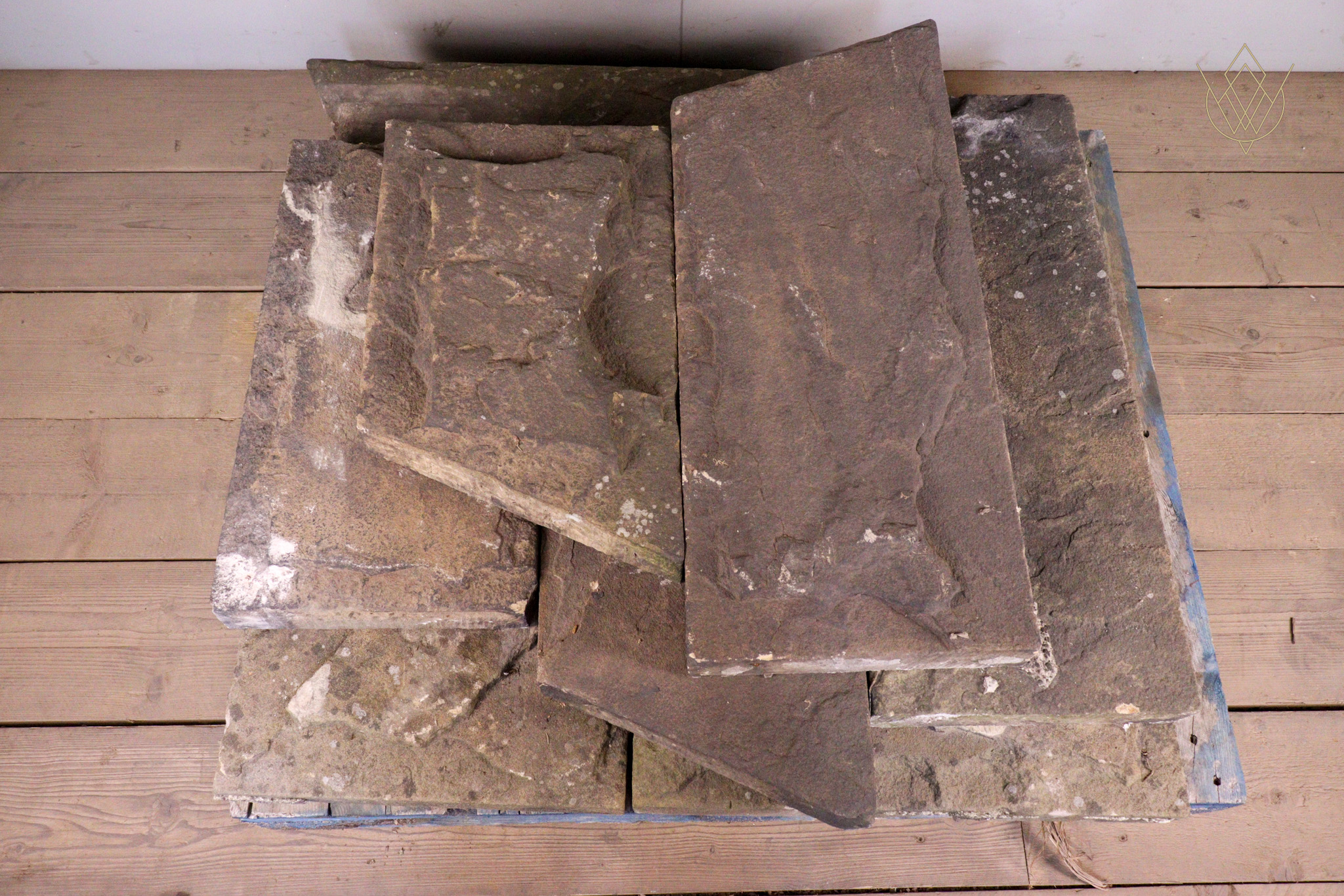 21ft - 14" x 3" 19th Century Flat Coping Stones - WM12249 - Image 4