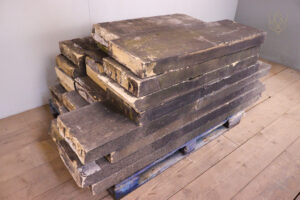 24ft - Reclaimed 12" x 3" 19th Century Flat Coping Stones - WM12250