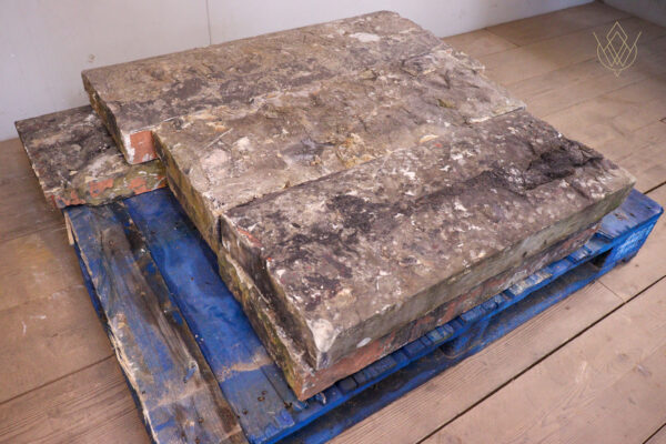16.8ft - 12" x 3" 19th Century Flat Coping Stones - WM12256 - Image 7