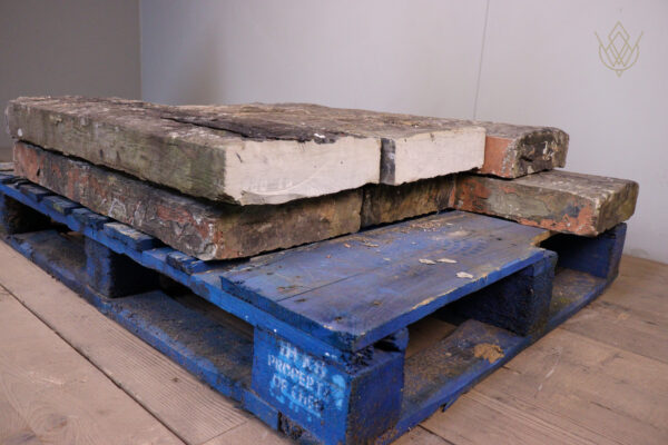 16.8ft - 12" x 3" 19th Century Flat Coping Stones - WM12256 - Image 5