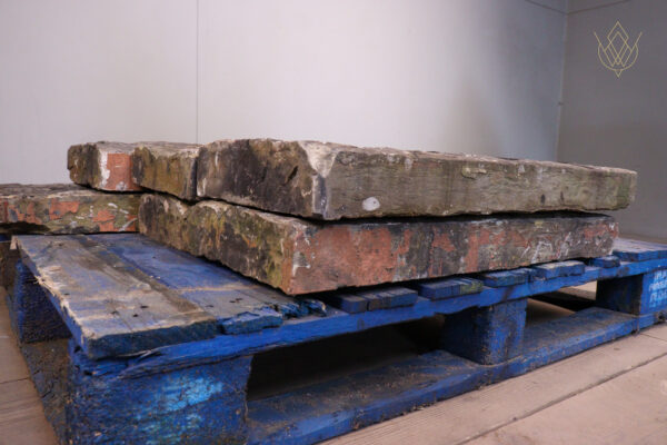 16.8ft - 12" x 3" 19th Century Flat Coping Stones - WM12256 - Image 3