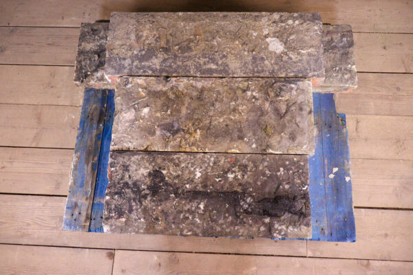 16.8ft - 12" x 3" 19th Century Flat Coping Stones - WM12256 - Image 2