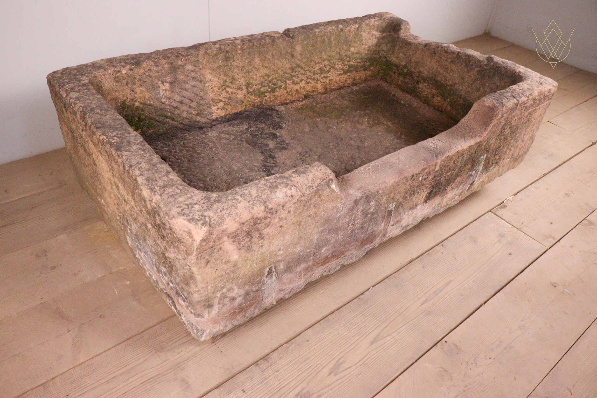Large 19th Century Red Sandstone Water Trough/Stone Planter - WM12264