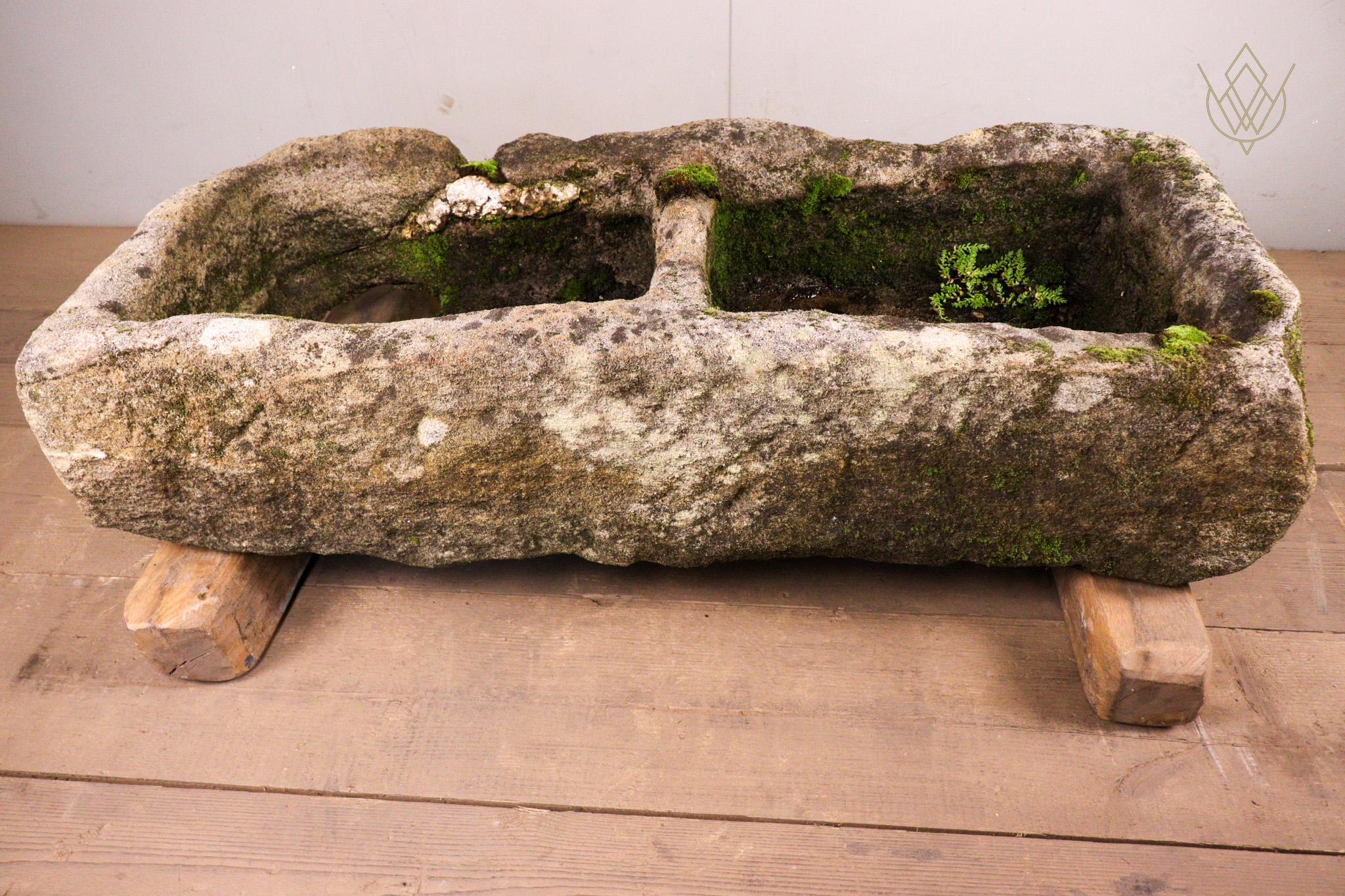 18th Century Double Gritstone Water Trough/Stone Planter - WM12266 - Image 8