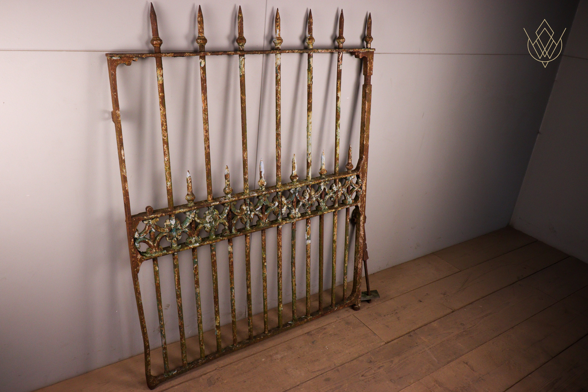 Ornate Victorian Wrought Iron Gate - WM12268 - Image 6