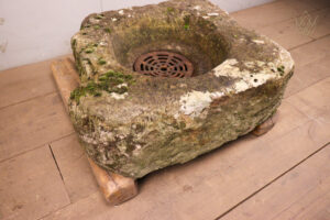19th Century Stone Gully with Cast Iron Grill - WM12271