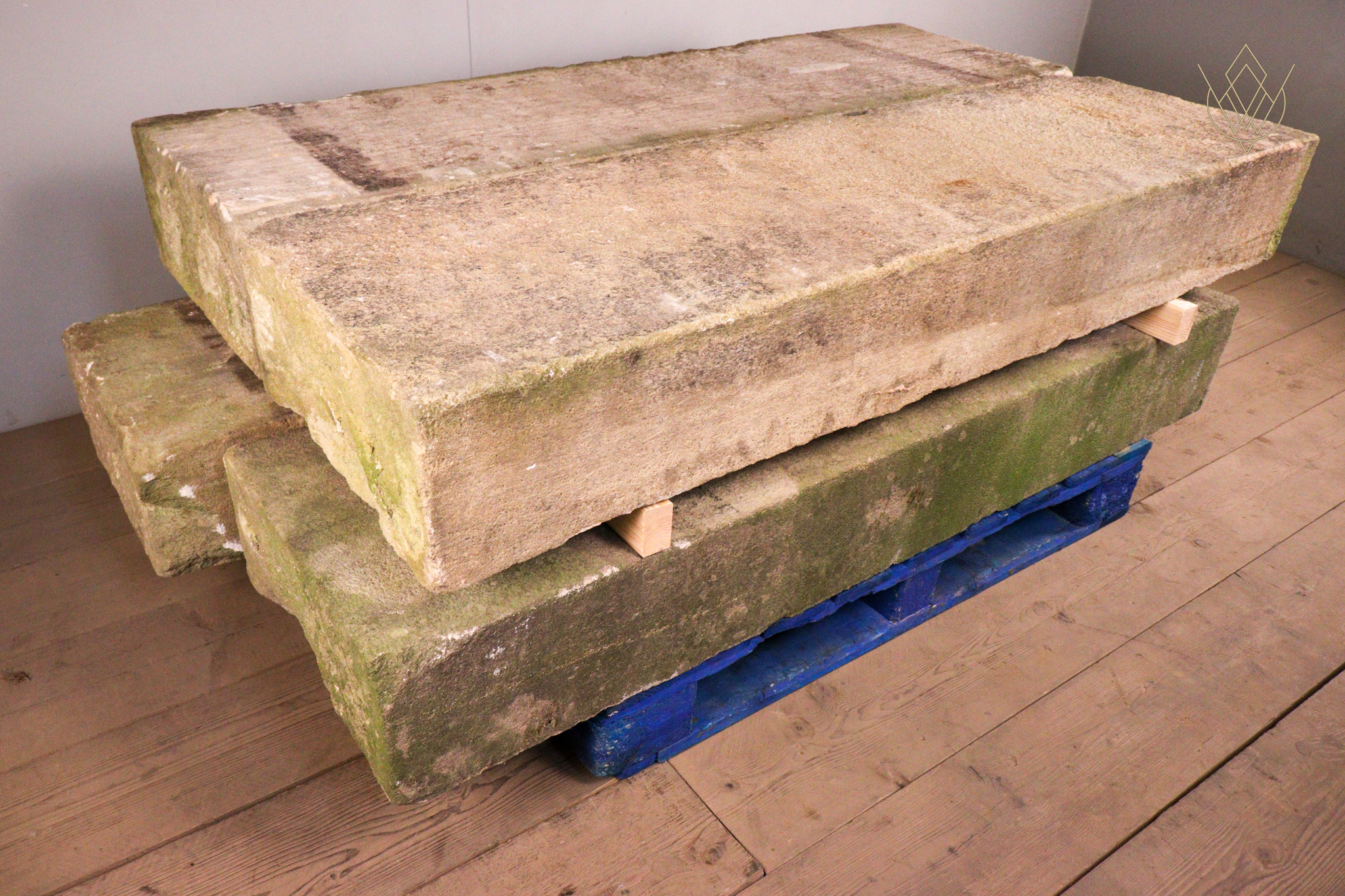 Set of 4 Large 19th Century Gritstone Steps - WM12273