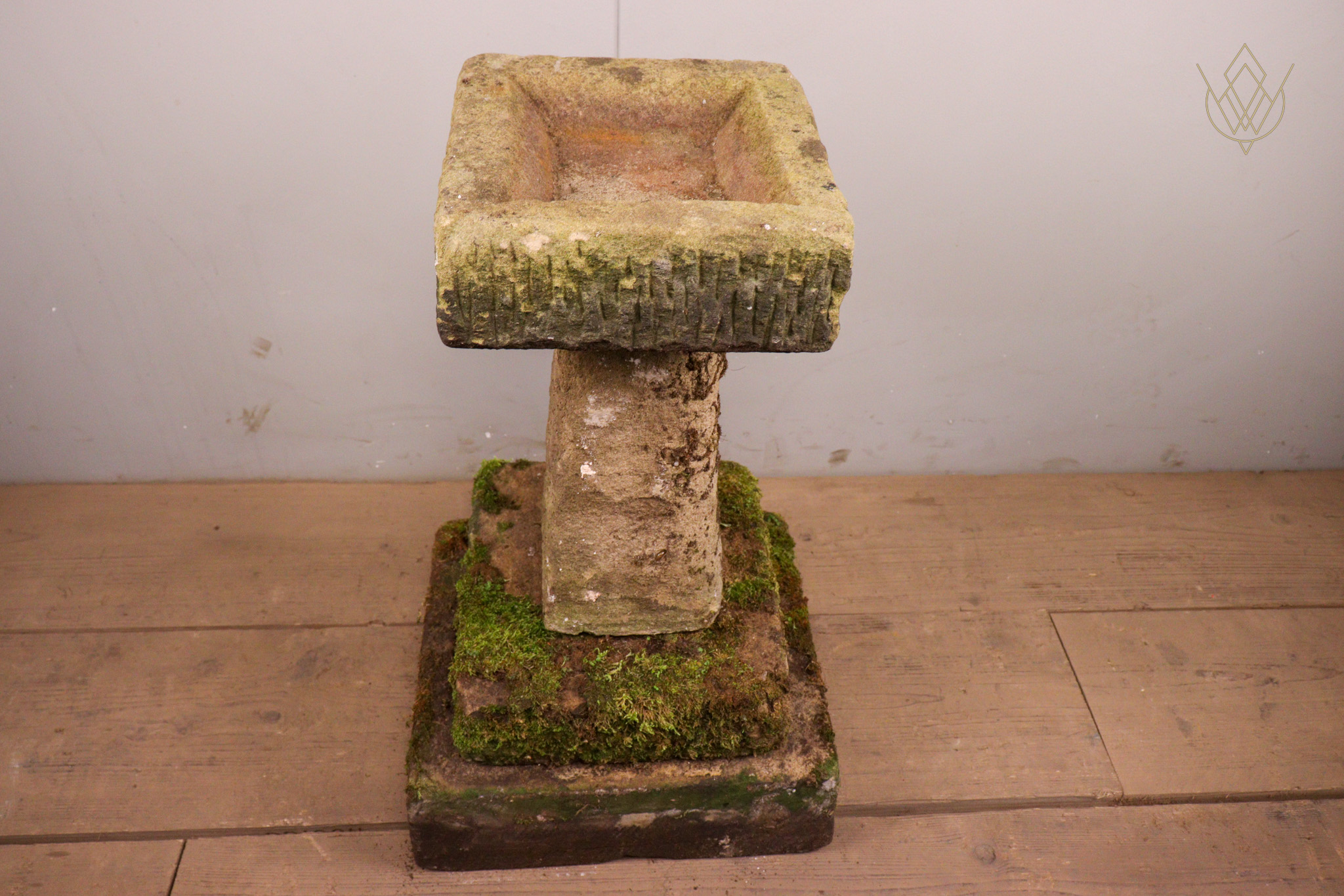 Original 4 Piece 19th Century Stone Bird Bath - WM12275 - Image 3