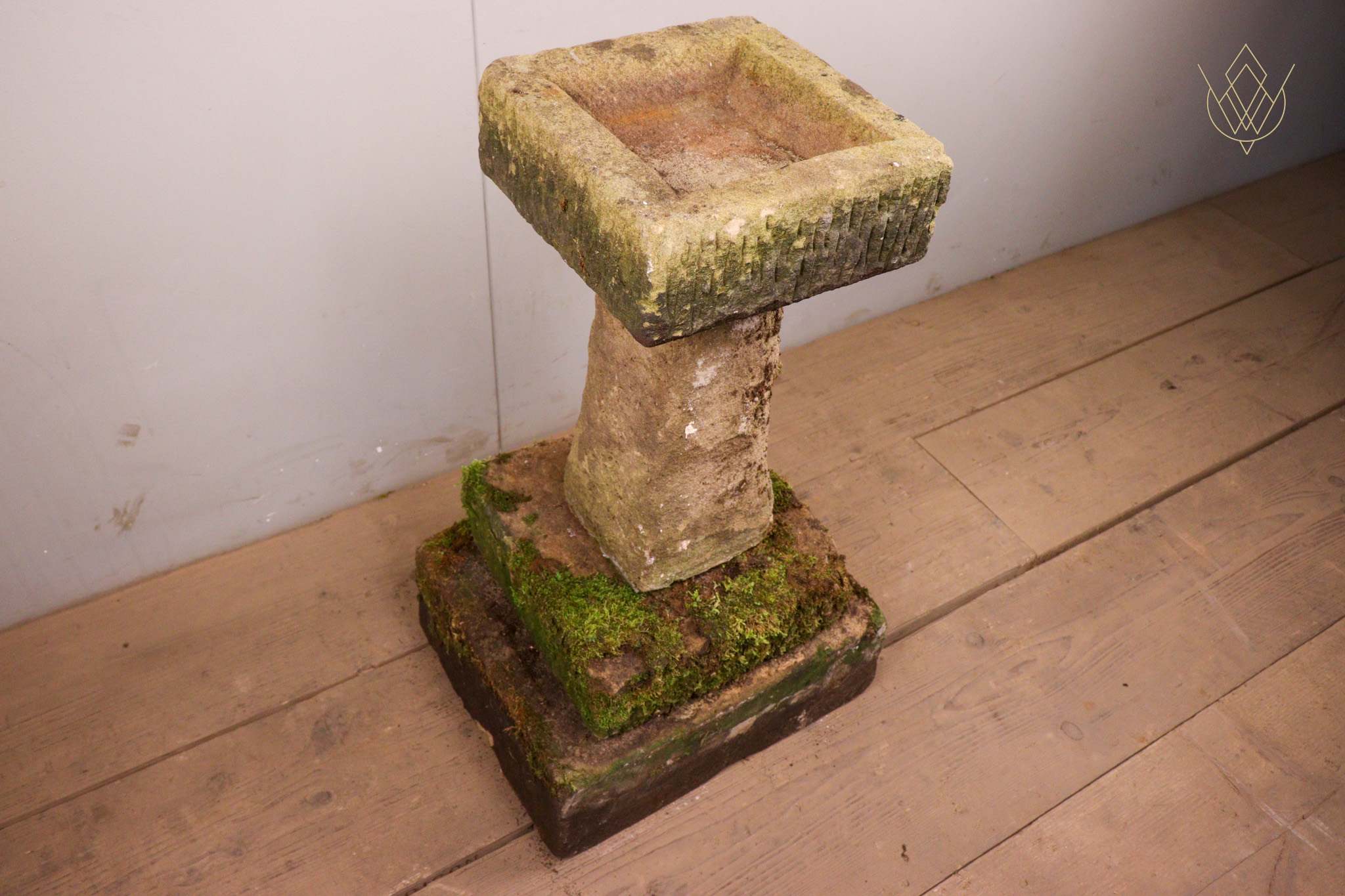 Original 4 Piece 19th Century Stone Bird Bath - WM12275 - Image 2
