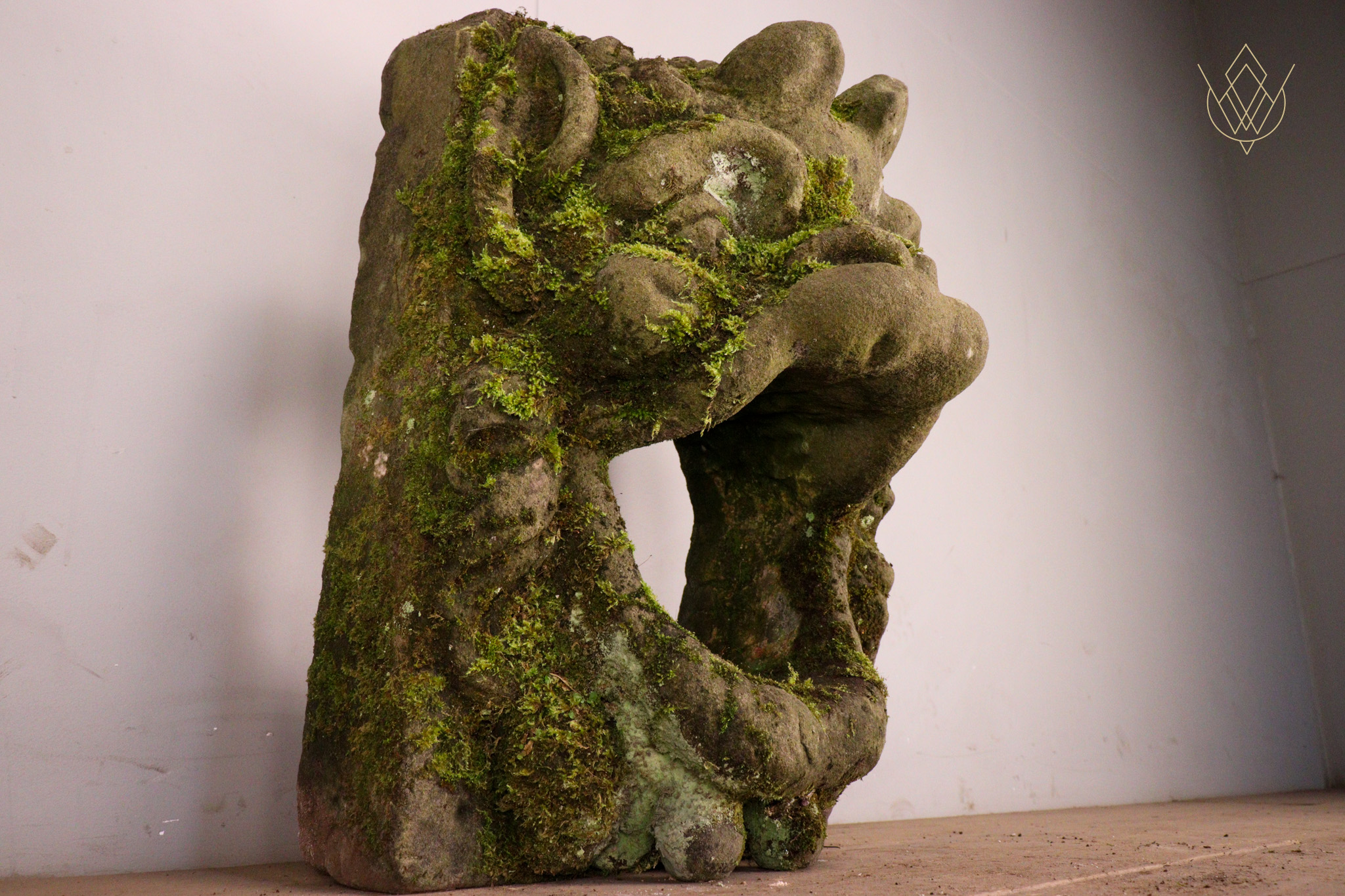 Carved 19th Century Stone Fu Dog Water Spout - WM12276 - Image 5