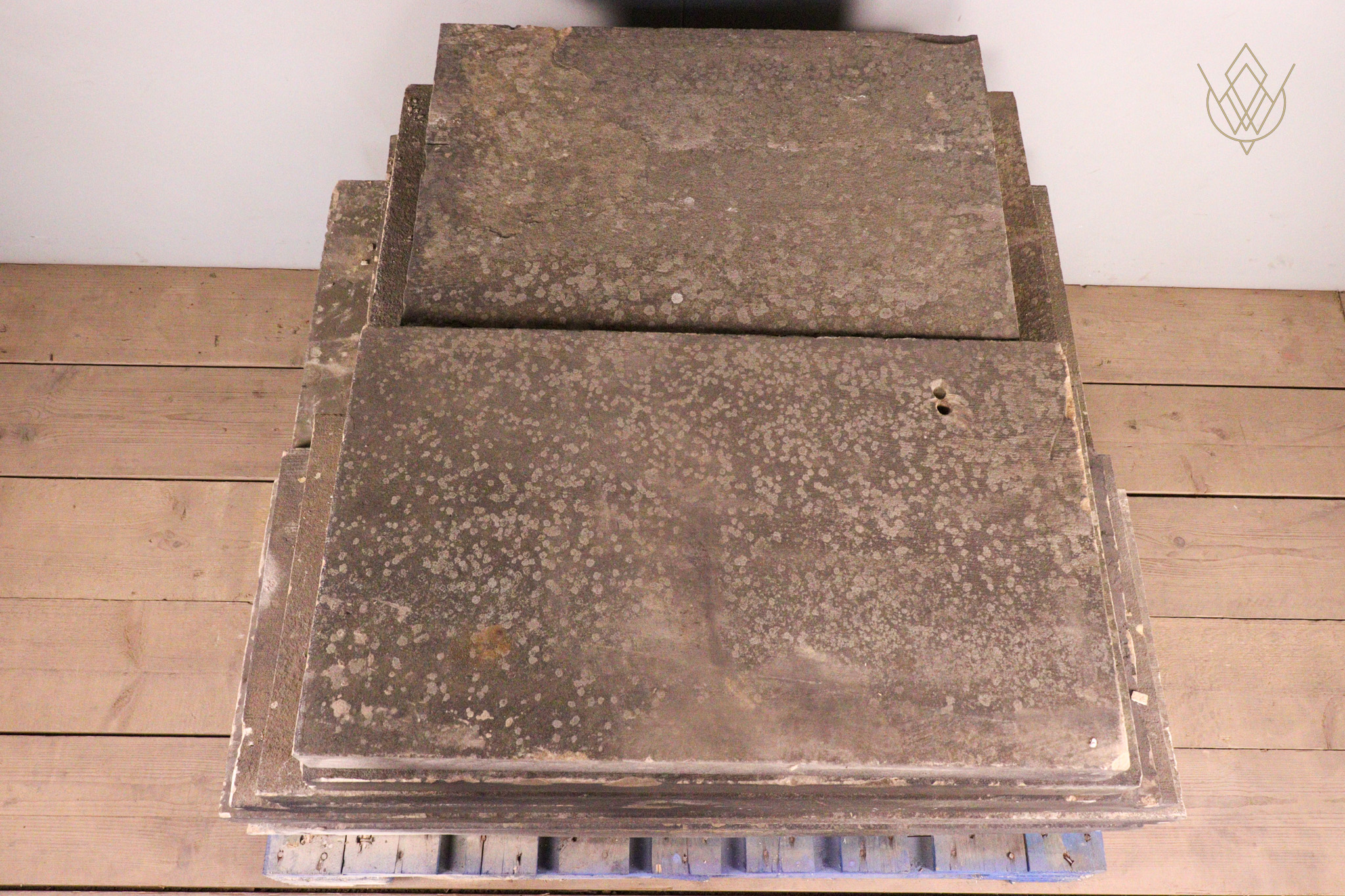 38.4ft - 18" x 4" Flat Reclaimed Coping Stones - WM12281 - Image 5