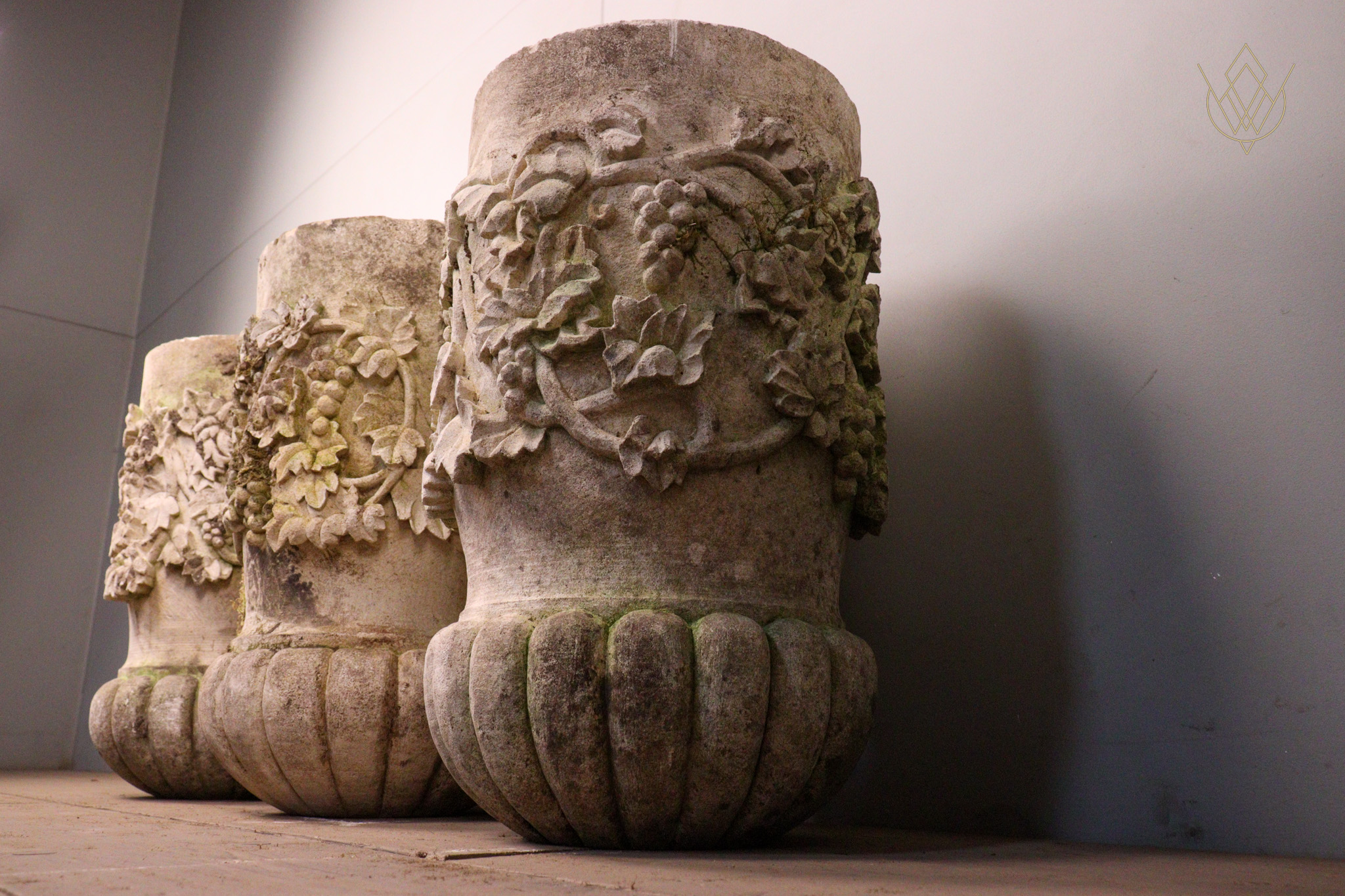 3x Decorative Limestone Pedestals - WM12282 - Image 5