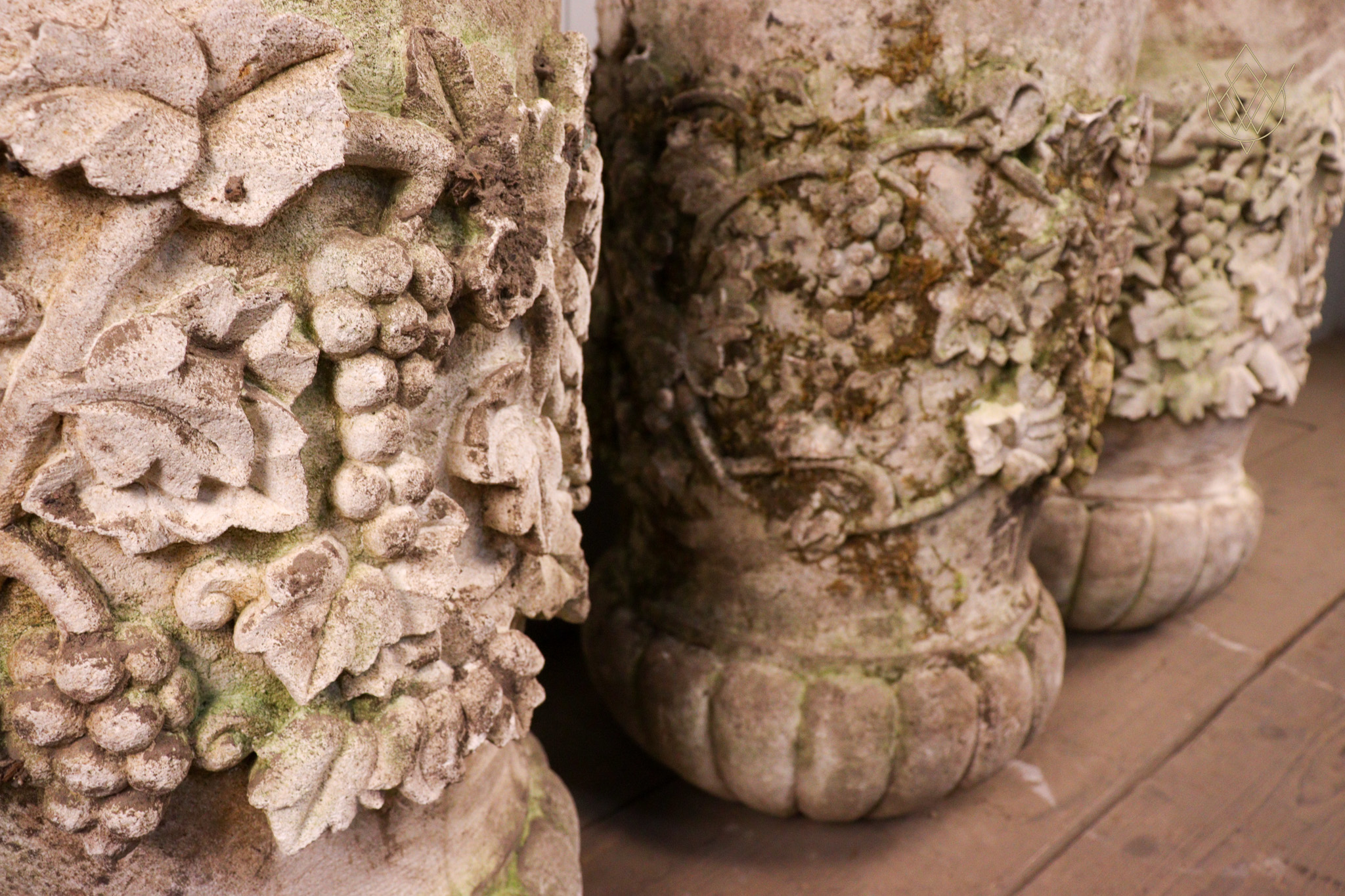 3x Decorative Limestone Pedestals - WM12282 - Image 3