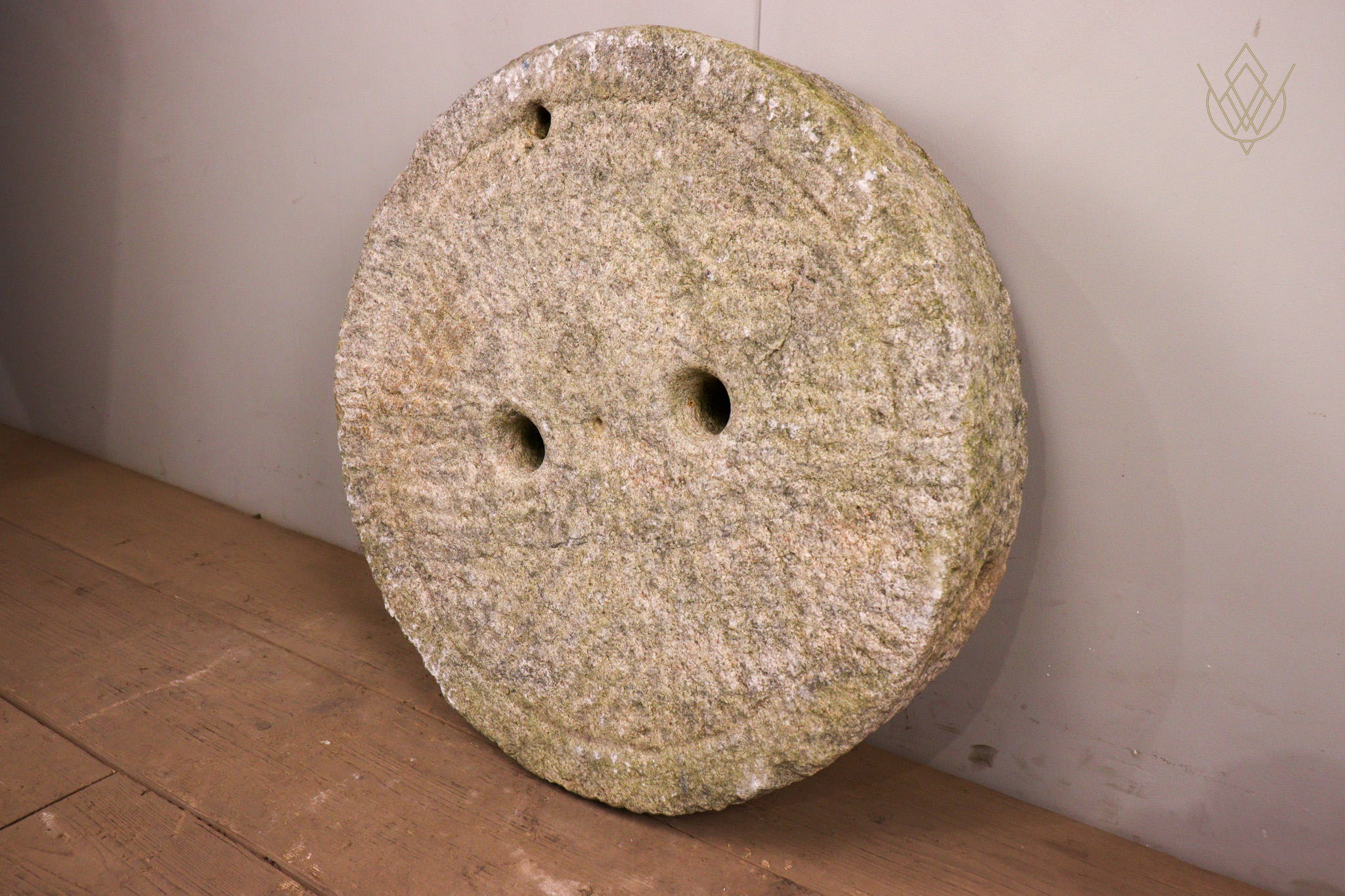 19th Century White Granite Mill Stone/ Grind Stone Wheel - WM12284