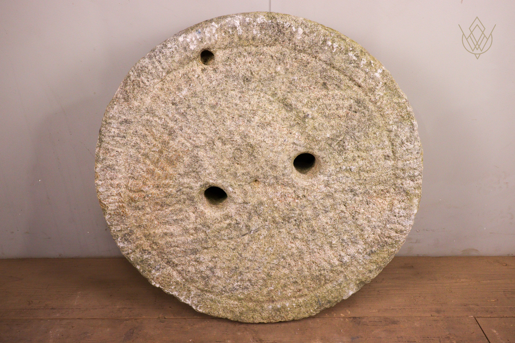 19th Century White Granite Mill Stone/ Grind Stone Wheel - WM12284 - Image 6