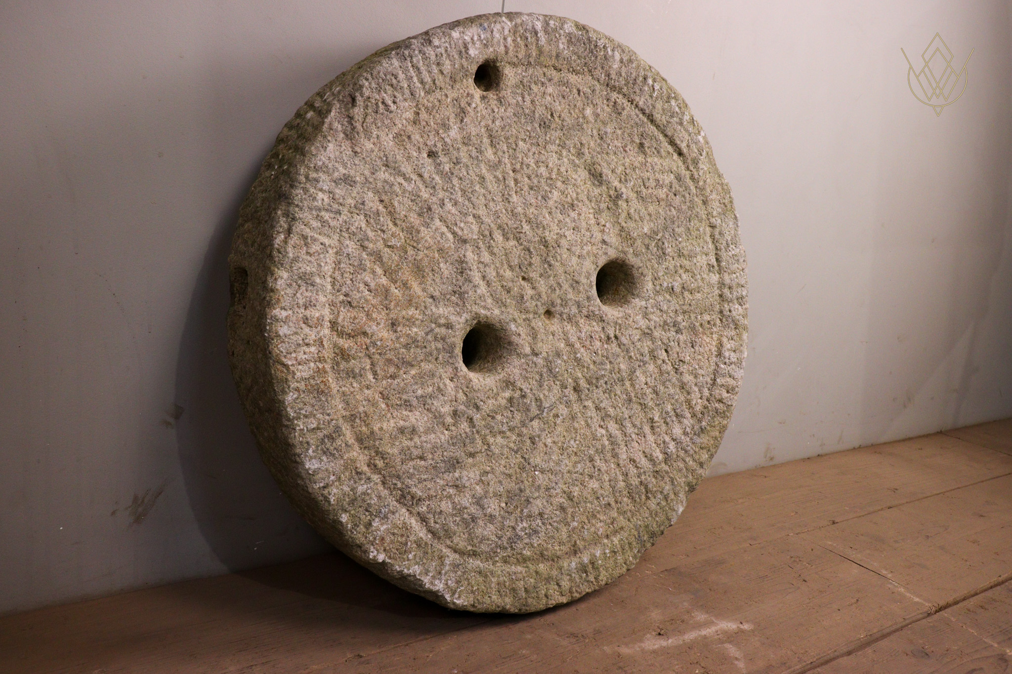 19th Century White Granite Mill Stone/ Grind Stone Wheel - WM12284 - Image 5